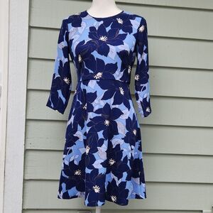 Ann Taylor Factory Blue Floral Mini Dress